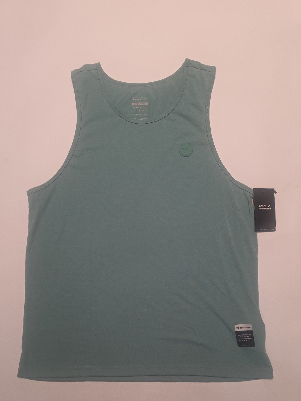 NWT Men's RVCA Sport VA Icon Tank in Color Bottle Green. Comes In Various Sizes